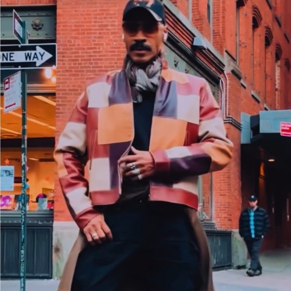 Patchwork Leather Jacket - Picture 10 of 13